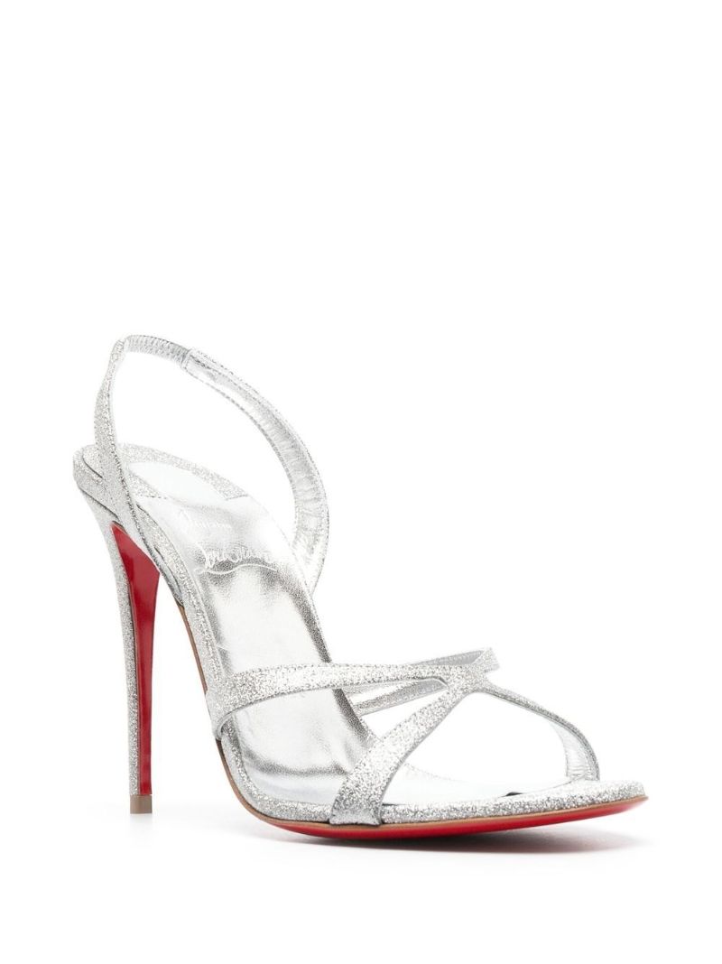 Silver-tone Metallic 115 Sandals
