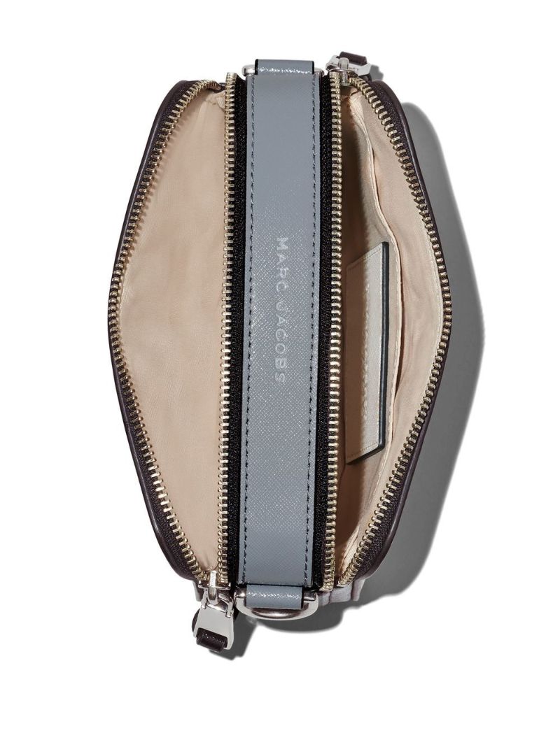 White the Snapshot Leather Cross Body Bag