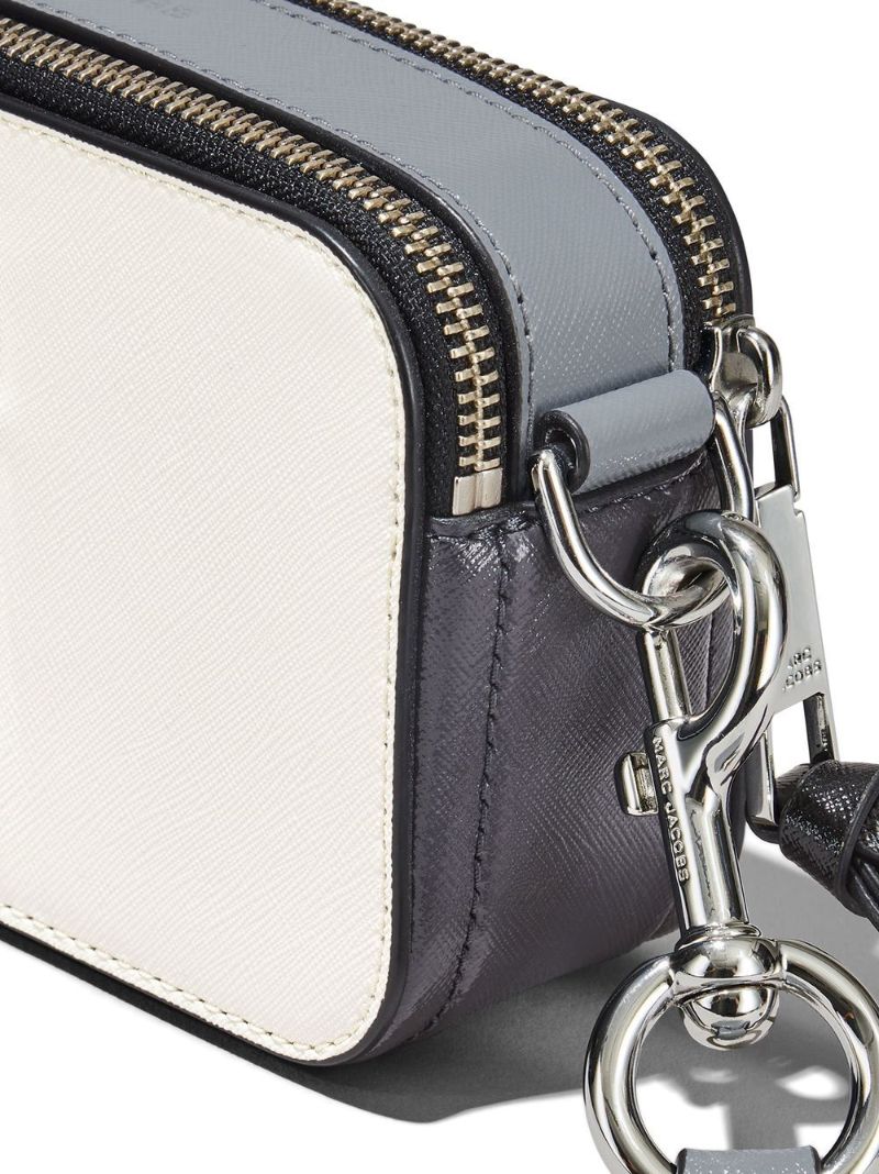 White the Snapshot Leather Cross Body Bag