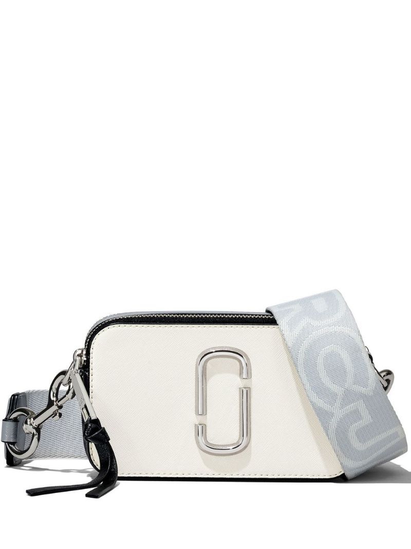 White the Snapshot Leather Cross Body Bag