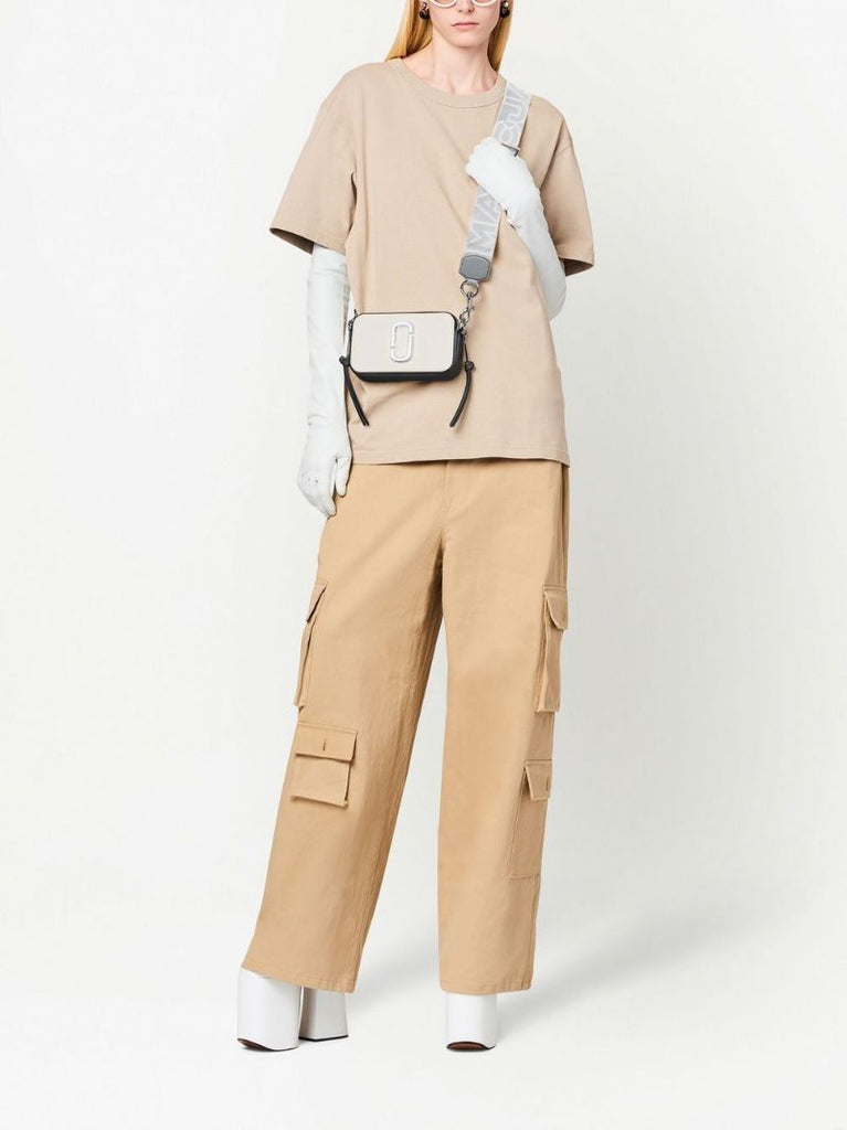 White the Snapshot Leather Cross Body Bag