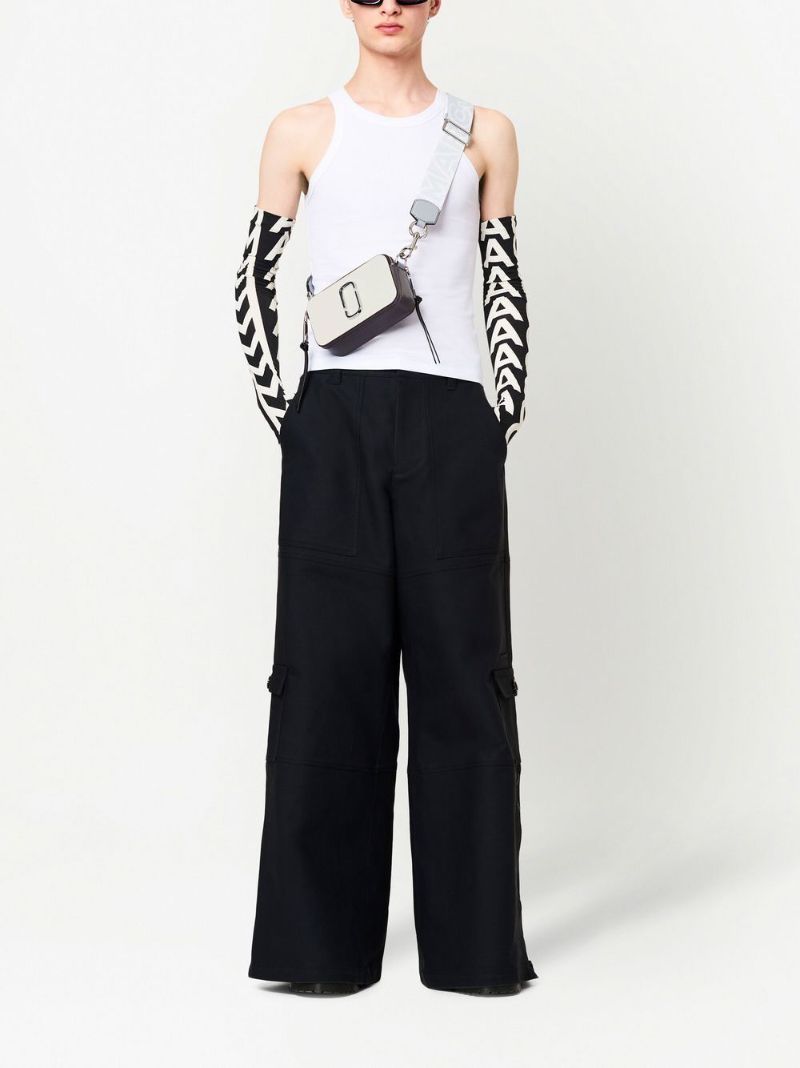 White the Snapshot Leather Cross Body Bag