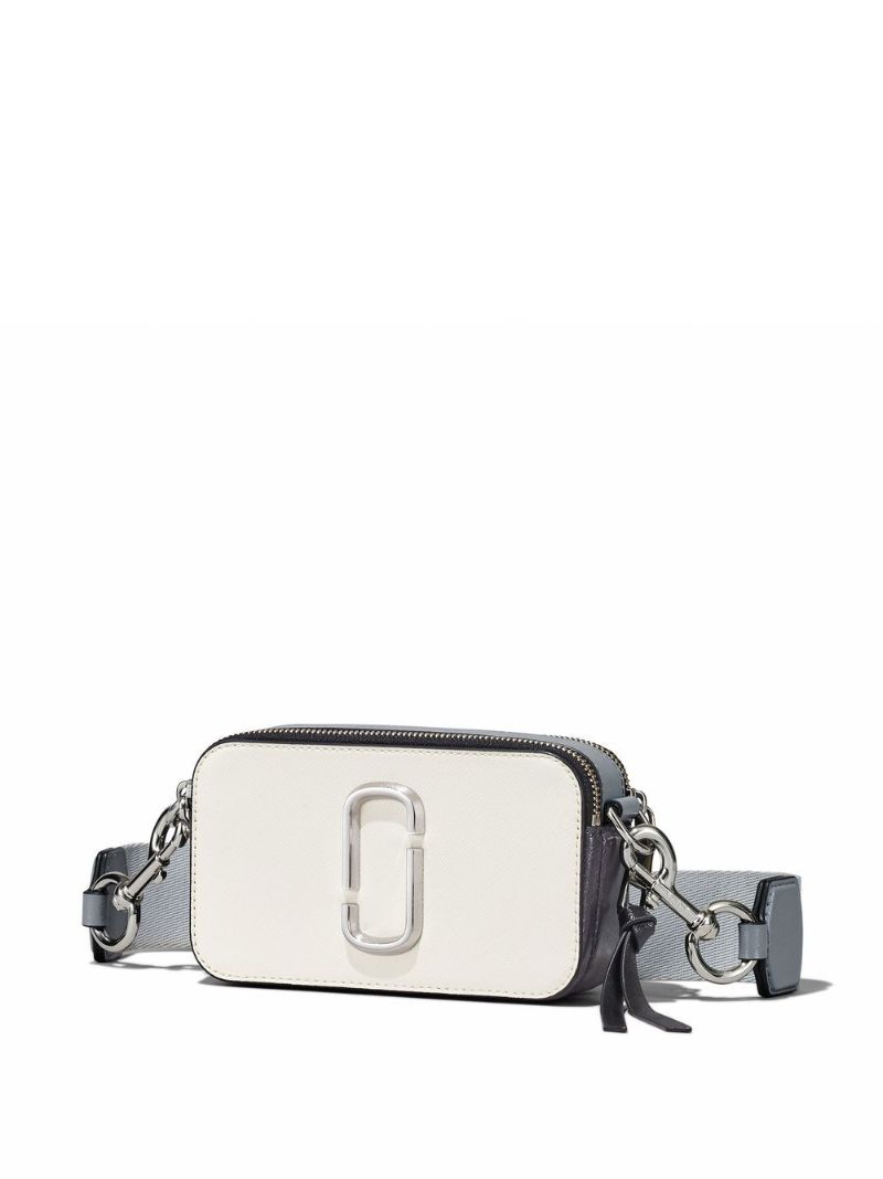 White the Snapshot Leather Cross Body Bag
