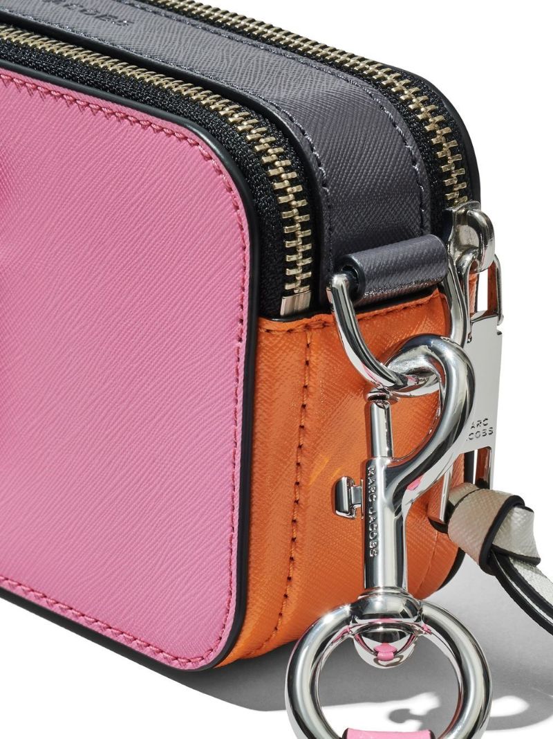 Pink Snapshot Leather Cross Body Bag