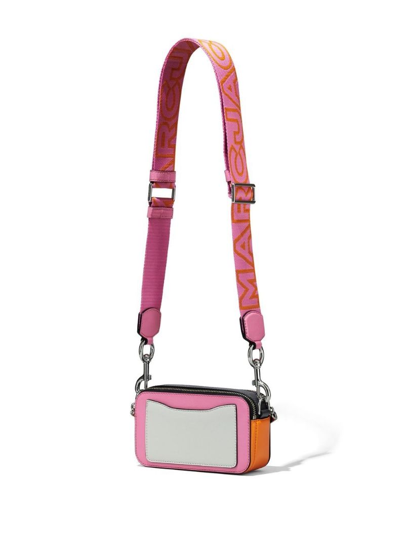 Pink Snapshot Leather Cross Body Bag