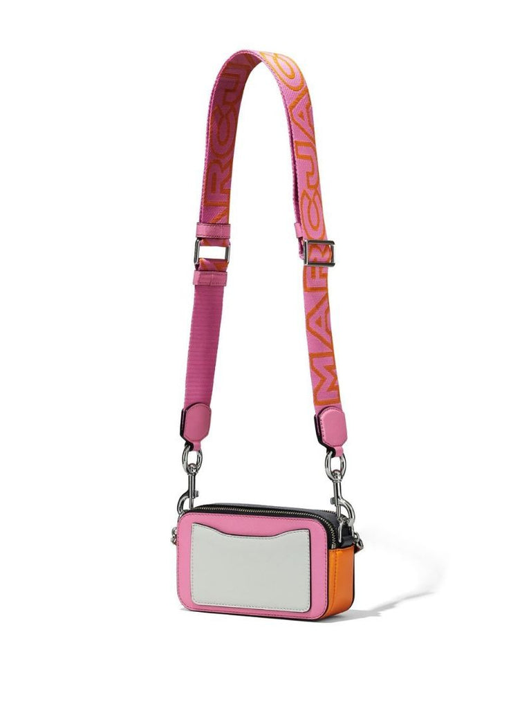 Pink Snapshot Leather Cross Body Bag