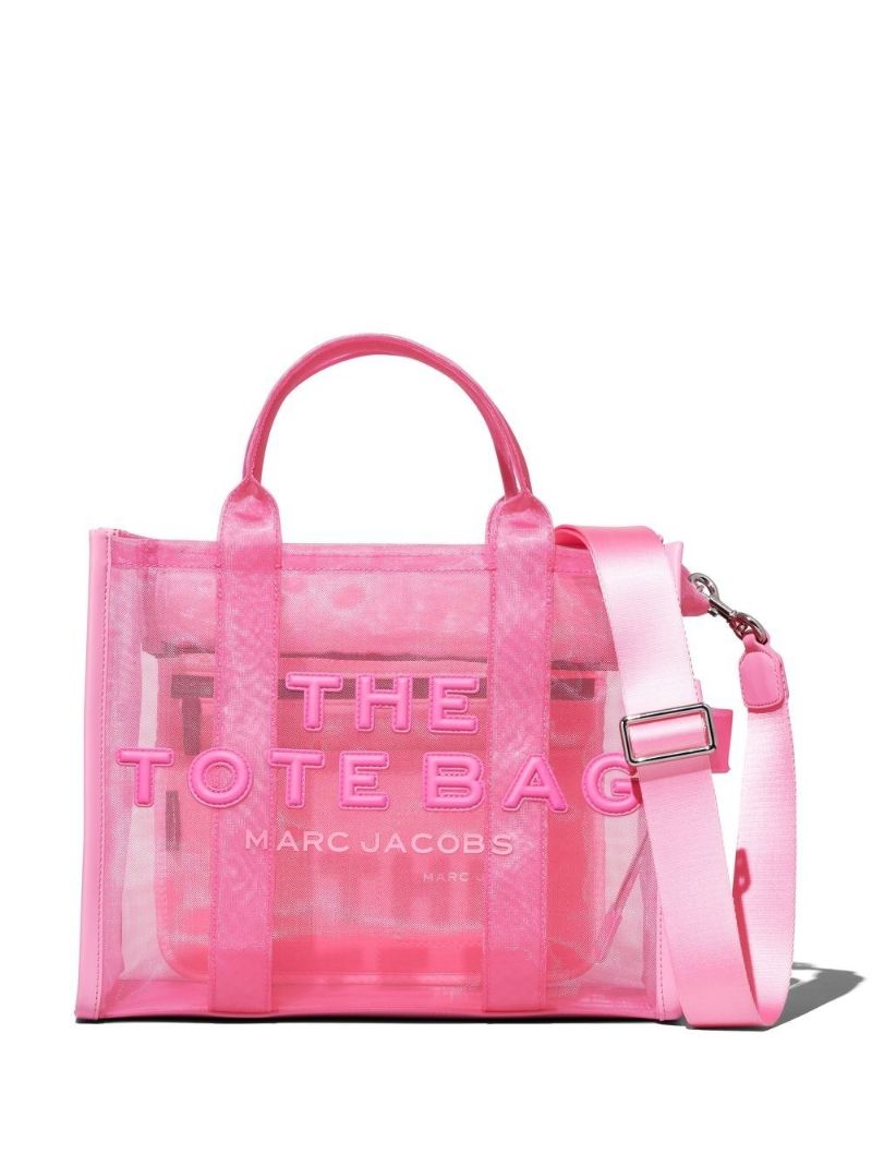Pink Medium the Mesh Tote Bag