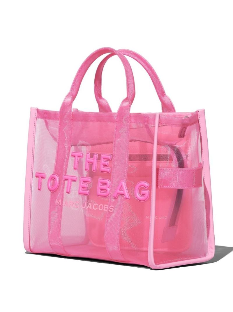 Pink Medium the Mesh Tote Bag