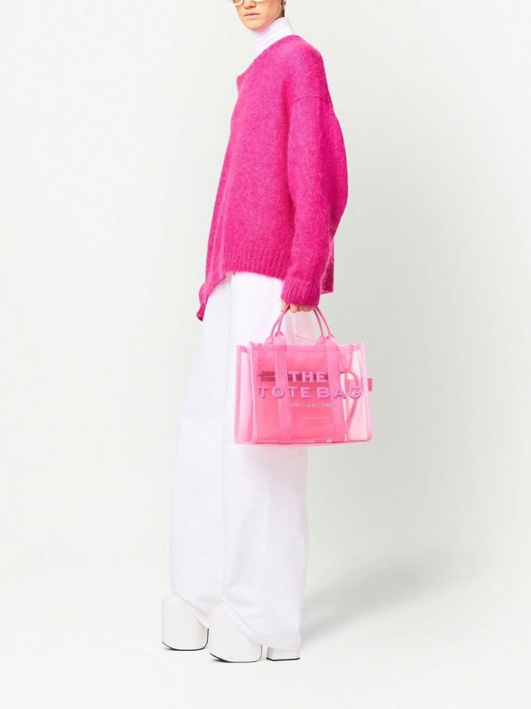 Pink Medium the Mesh Tote Bag