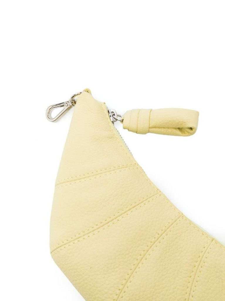 Yellow Leather Croissant Mini Bag