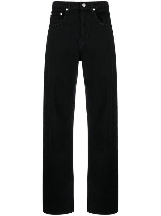 Black Barrel High-rise Jeans