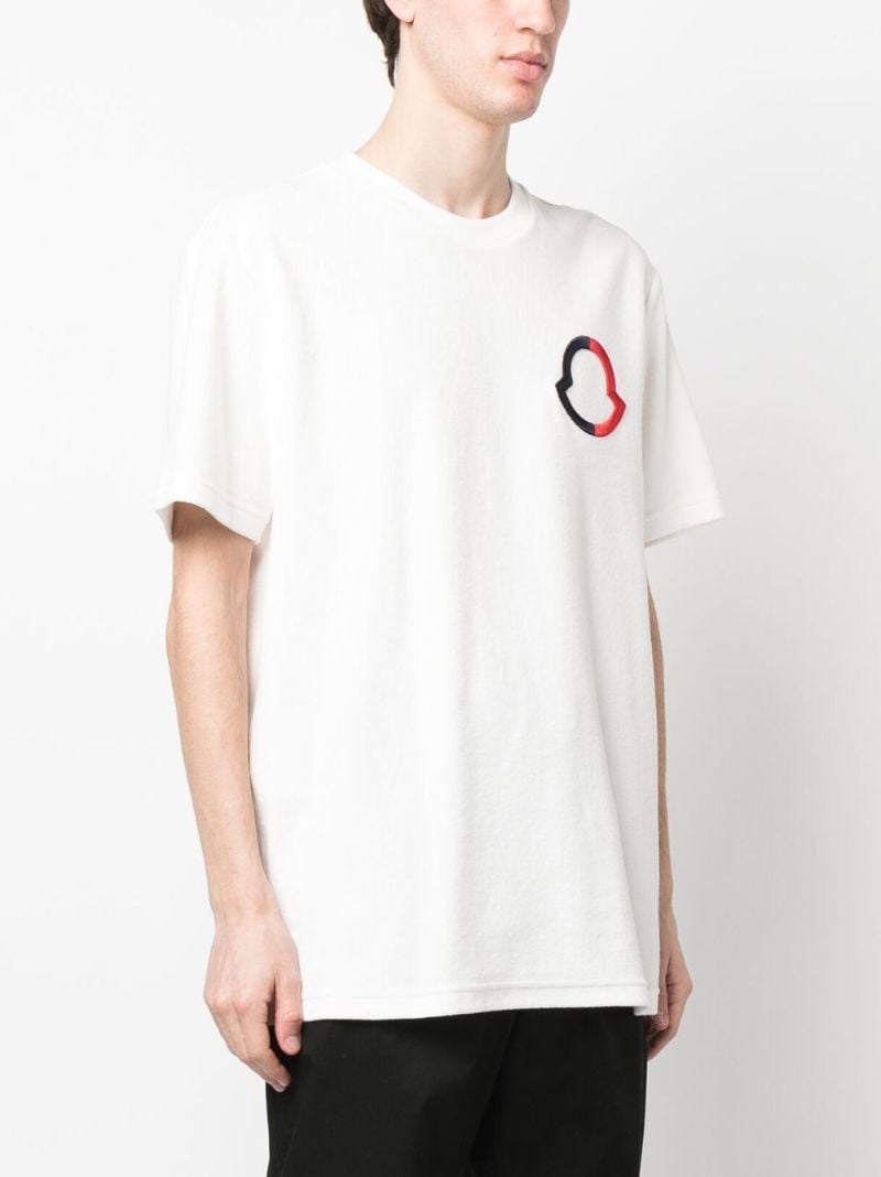 White Embroidered Logo T-shirt
