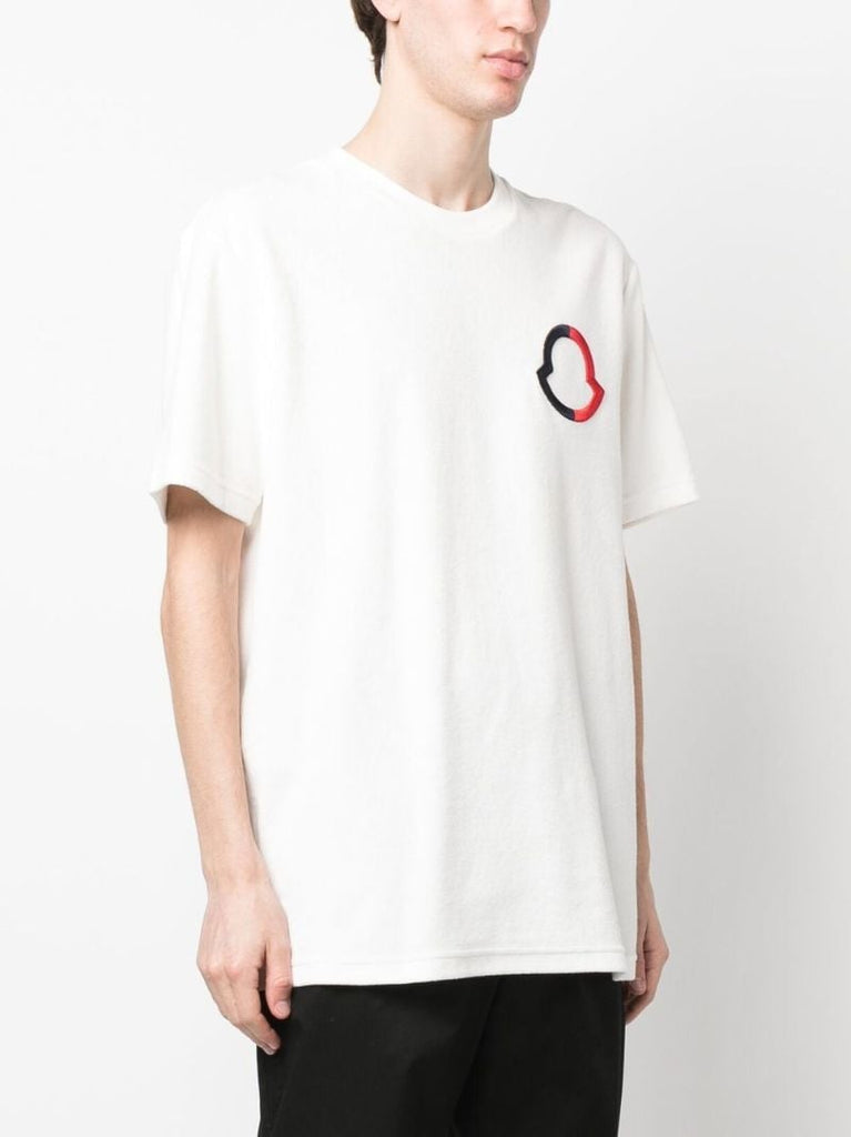 White Embroidered Logo T-shirt
