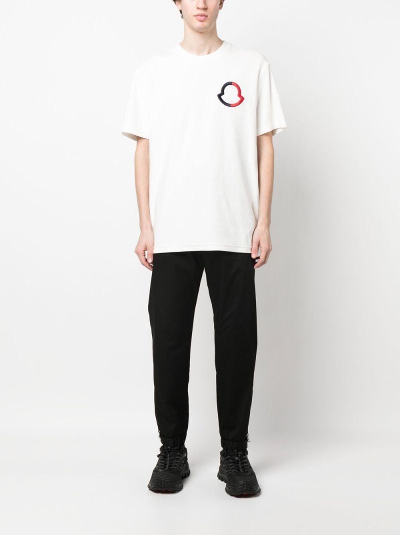 White Embroidered Logo T-shirt