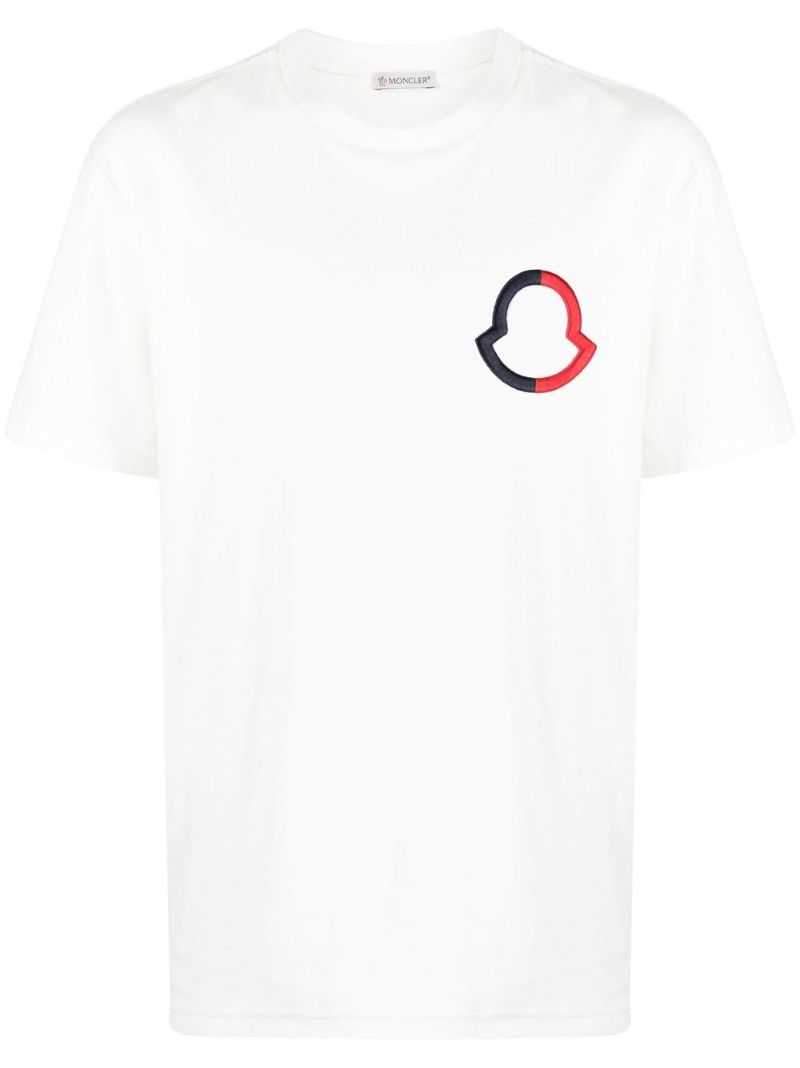 White Embroidered Logo T-shirt
