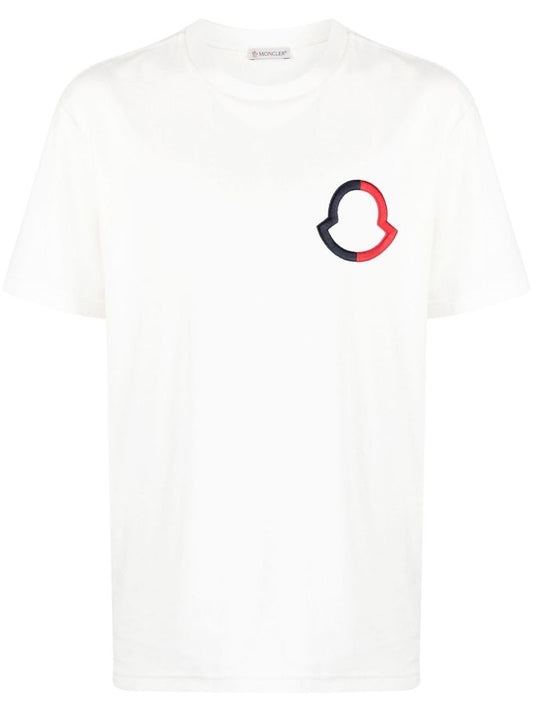 White Embroidered Logo T-shirt