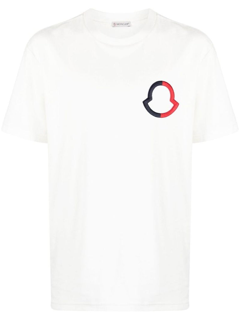 White Embroidered Logo T-shirt