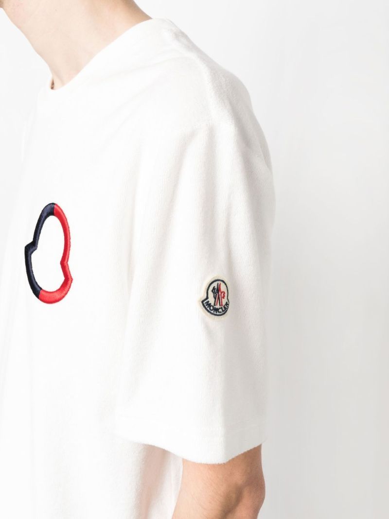 White Embroidered Logo T-shirt