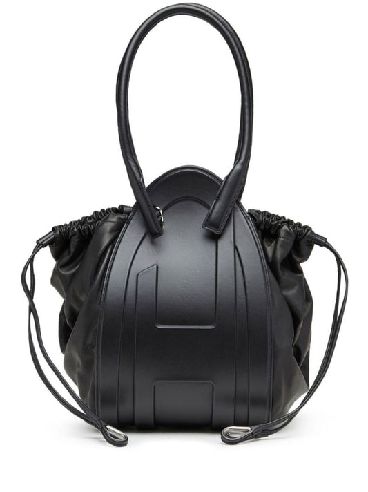 Black Medium 1dr-fold Shoulder Bag