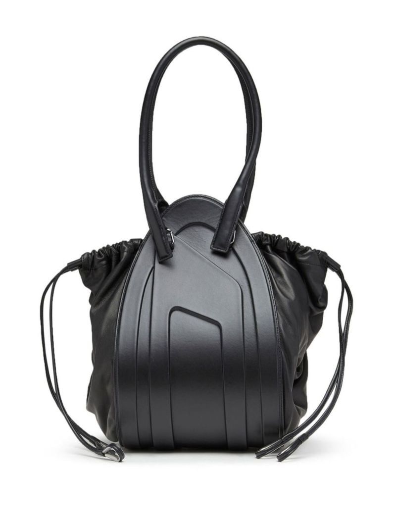Black Medium 1dr-fold Shoulder Bag