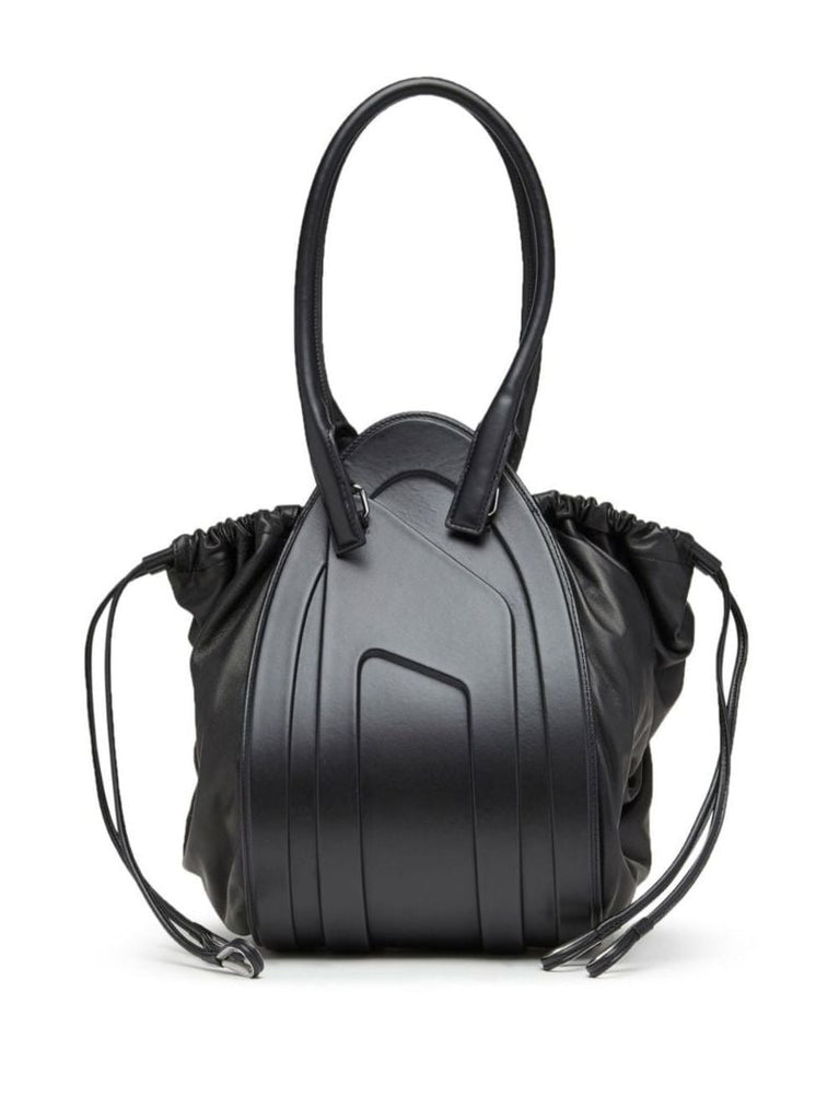 Black Medium 1dr-fold Shoulder Bag
