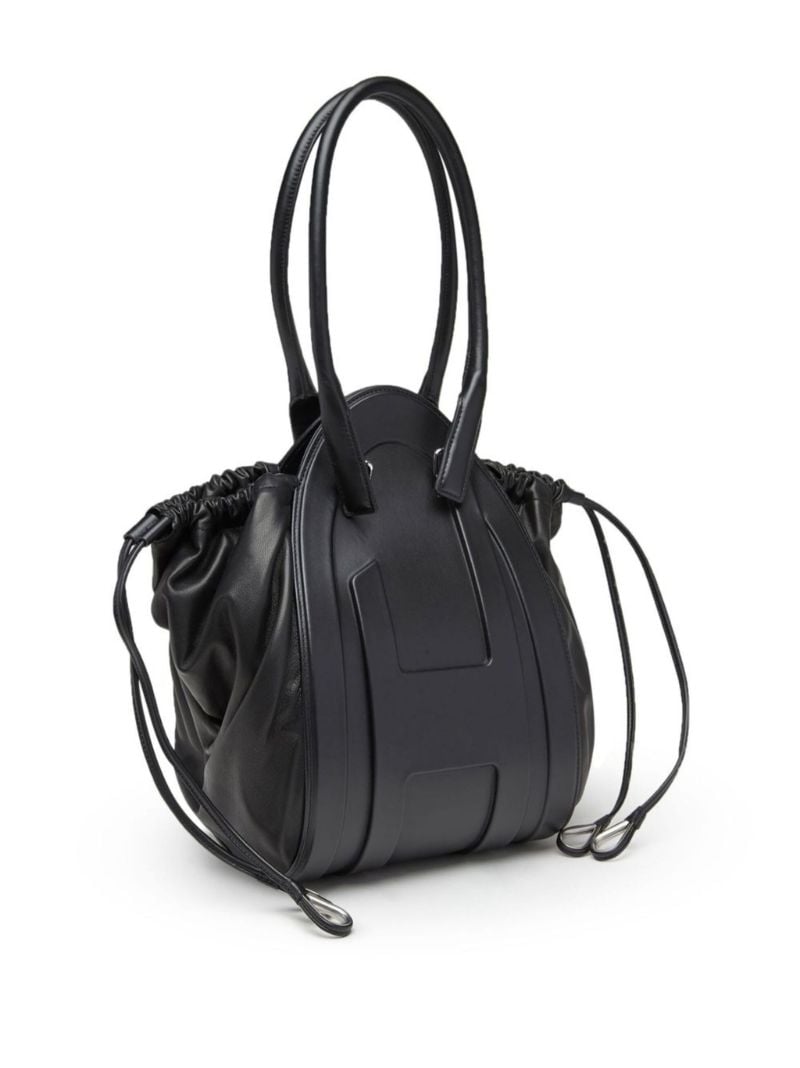 Black Medium 1dr-fold Shoulder Bag