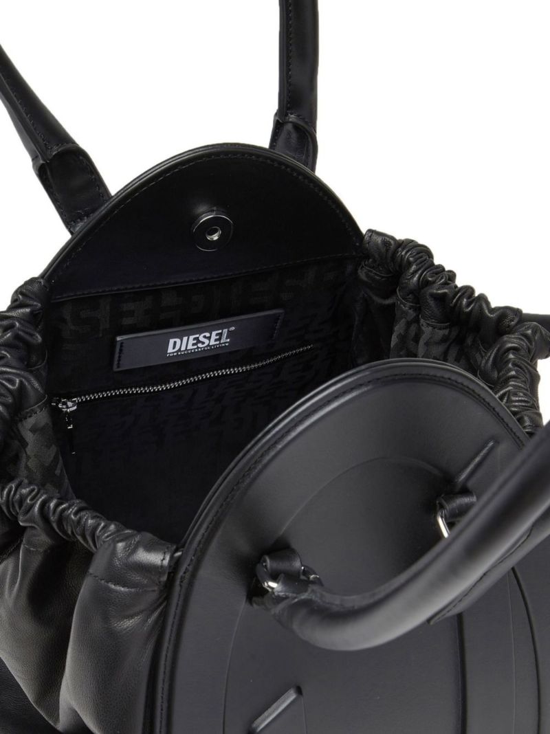 Black Medium 1dr-fold Shoulder Bag