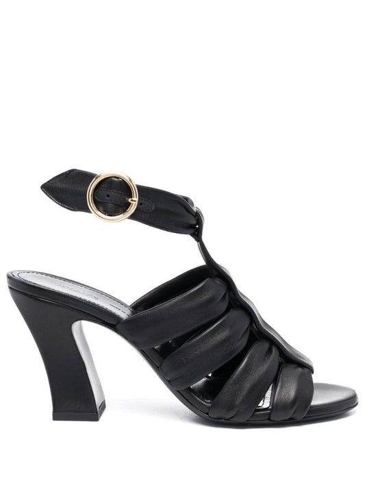 Black the Perth 85 Leather Sandals