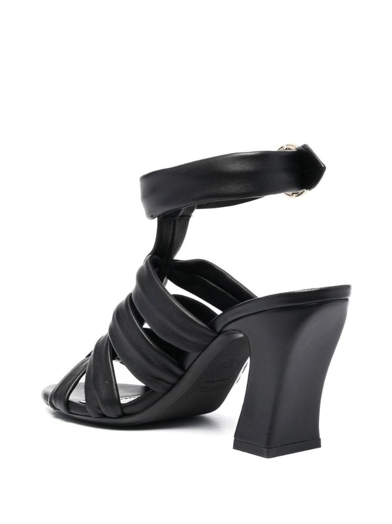 Black the Perth 85 Leather Sandals