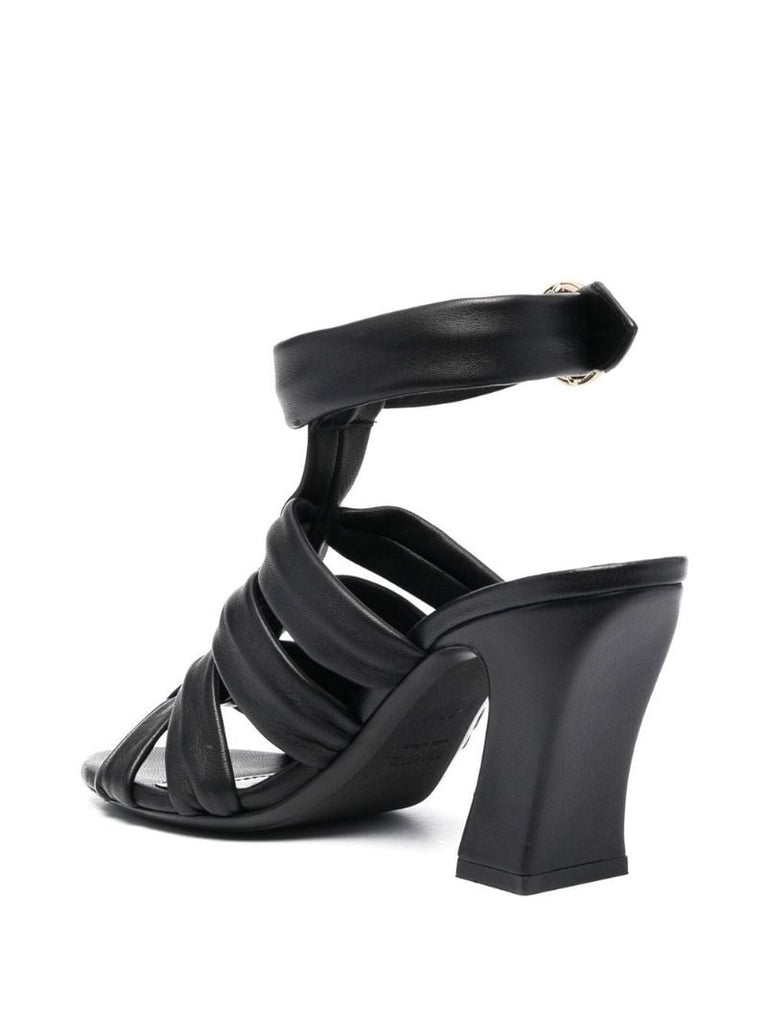 Black the Perth 85 Leather Sandals