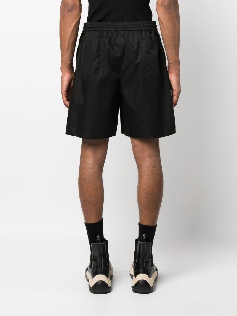Black Logo AppliquÃ_x0083_Â© Track Shorts
