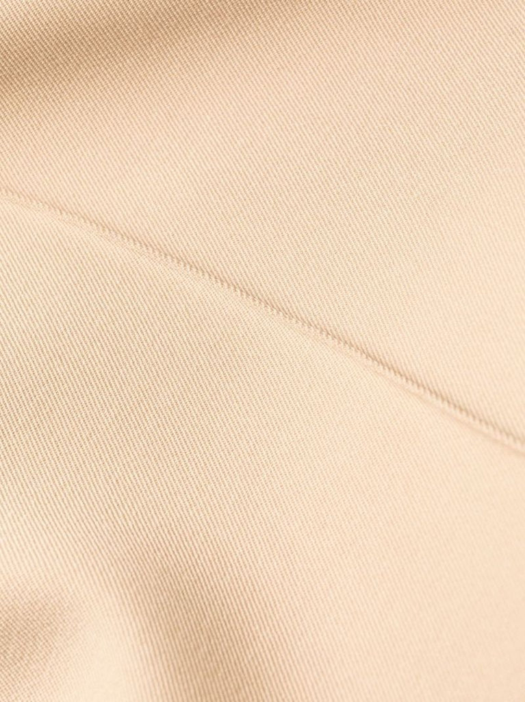 Beige Panelled Tailored Trousers
