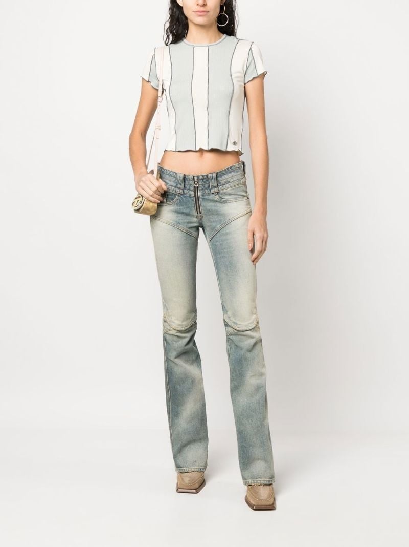 Blue D-belty-fsc Flared Jeans