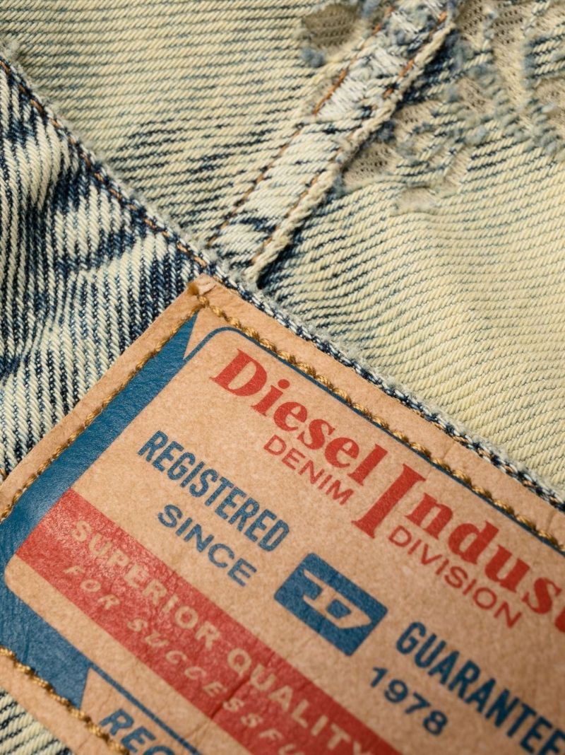 Neutral Double Waistband Flared Jeans