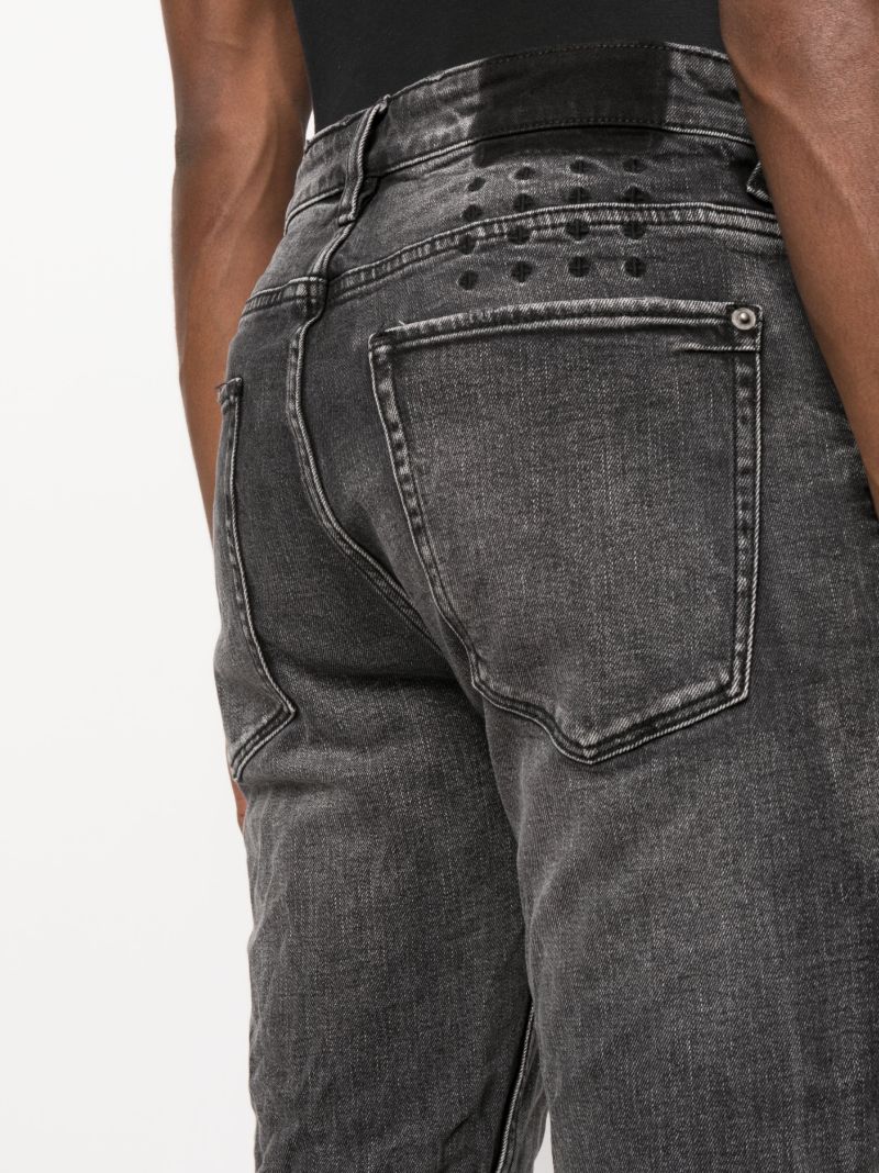 Black Van Winkle Angst Distressed Jeans