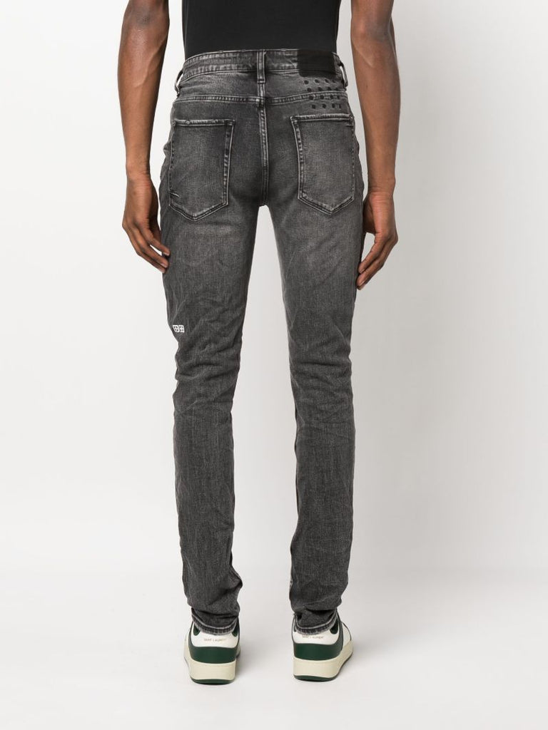 Black Van Winkle Angst Distressed Jeans