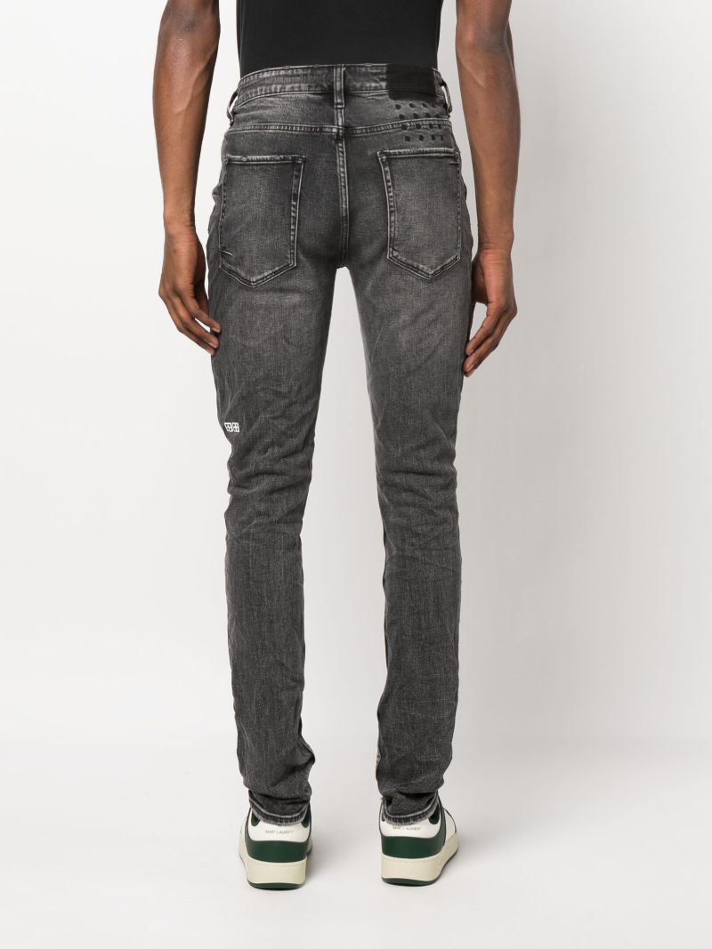 Black Van Winkle Angst Distressed Jeans