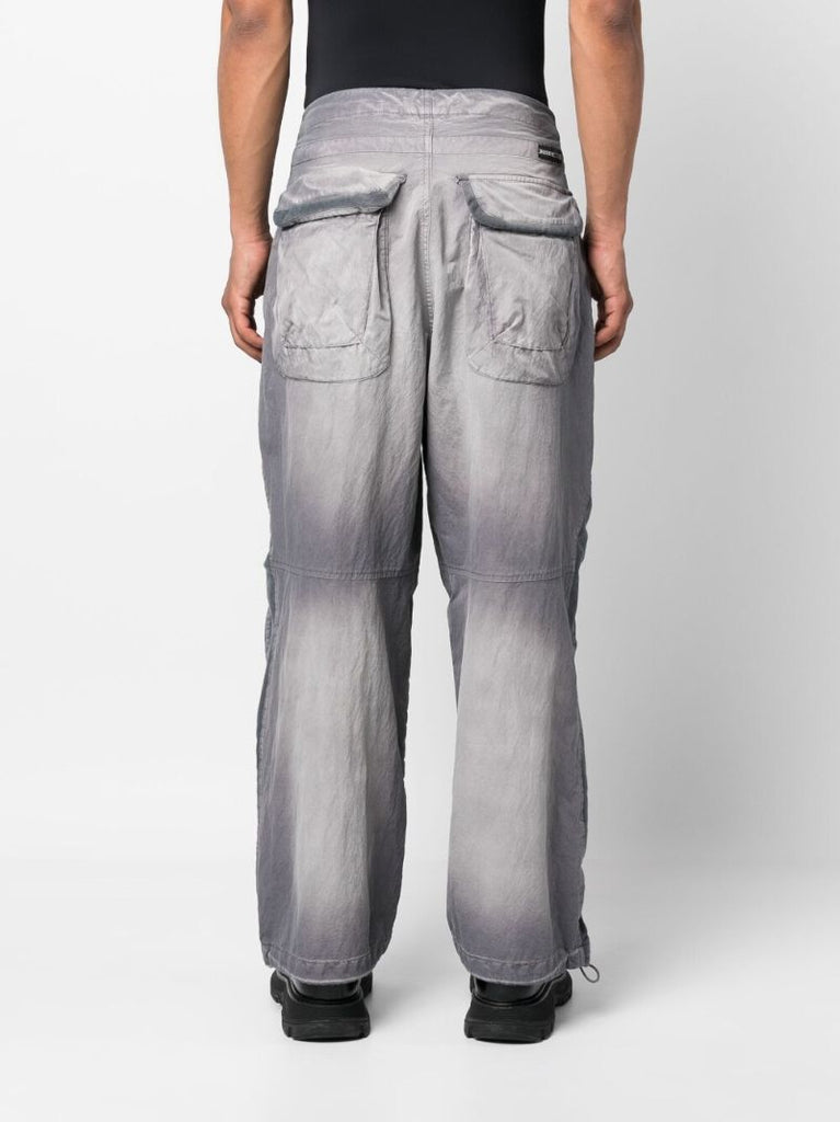 Grey Wide-legged Panelled Trousers