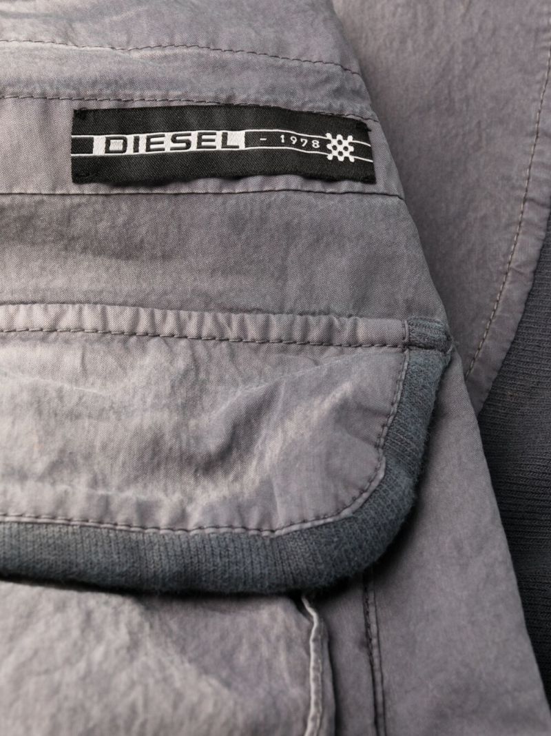 Grey Wide-legged Panelled Trousers