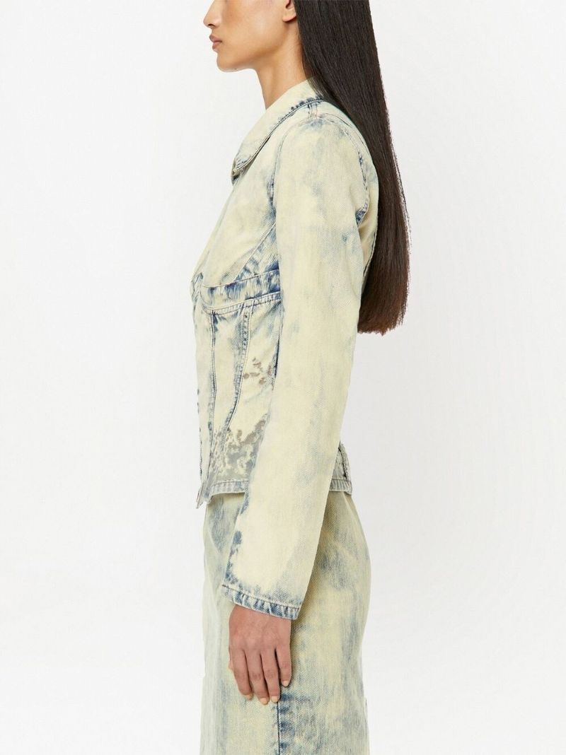 Grey Zip-up Denim Jacket