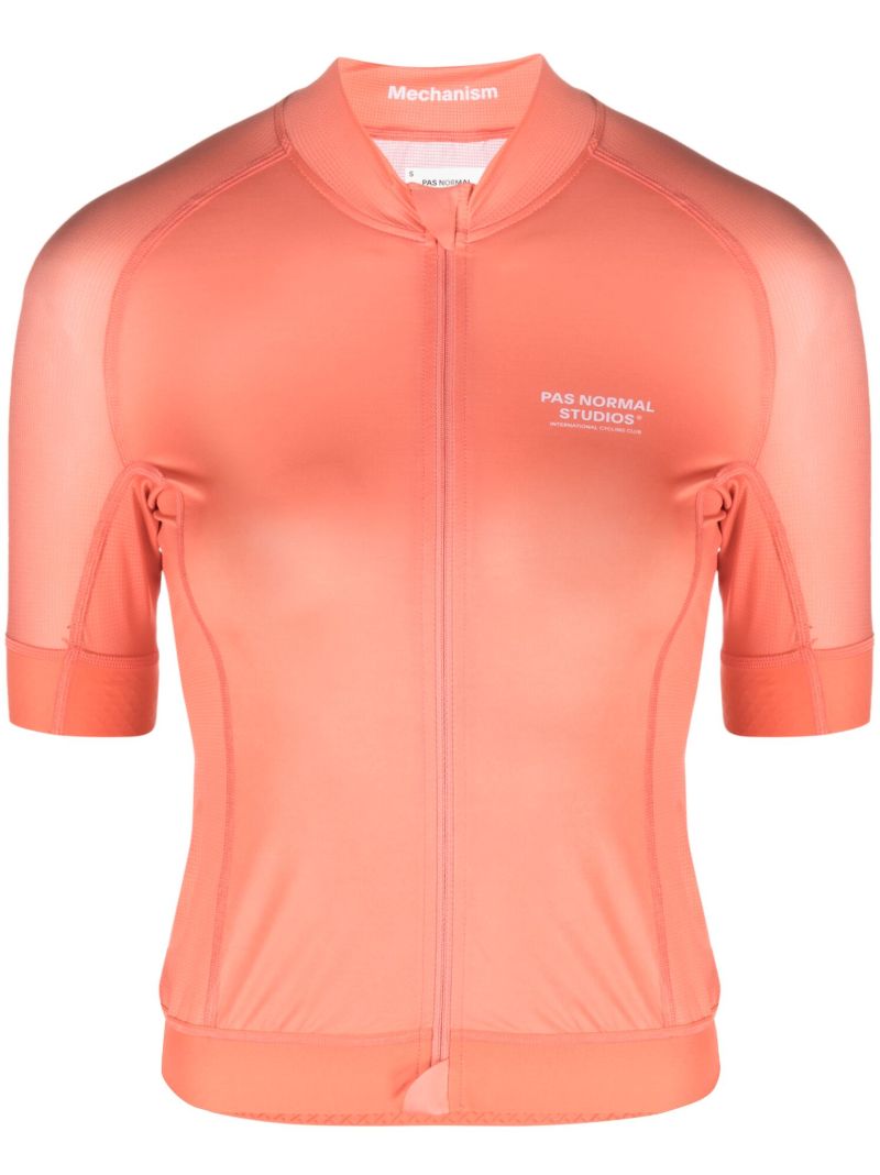 Orange Mechanism Cycling Jersey Top
