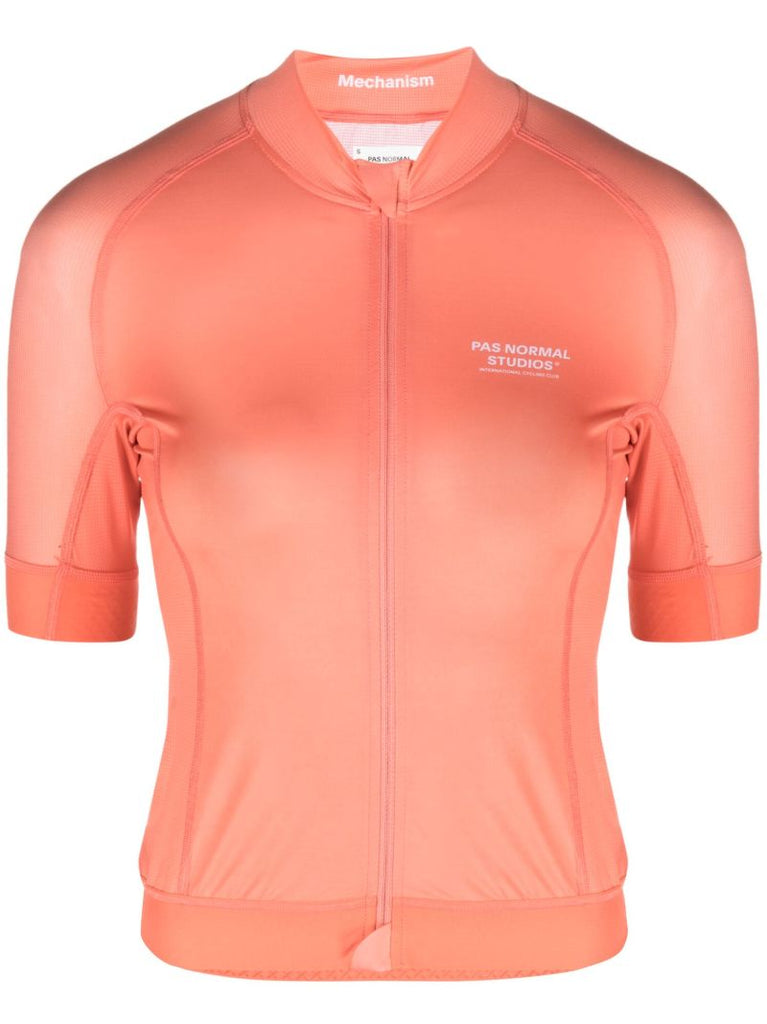 Orange Mechanism Cycling Jersey Top