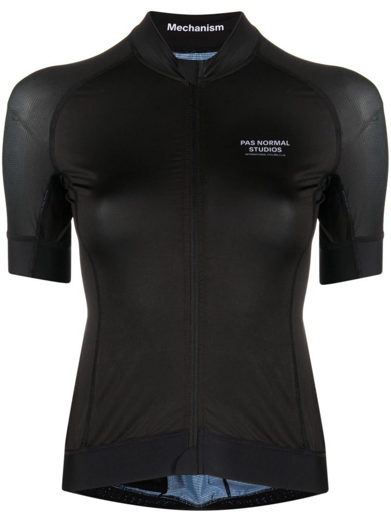 Black Mechanism Cycling Jersey