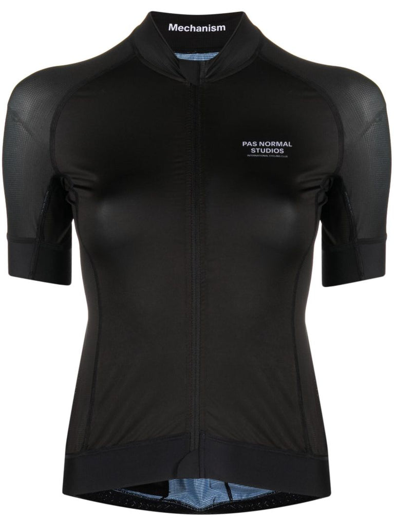 Black Mechanism Cycling Jersey