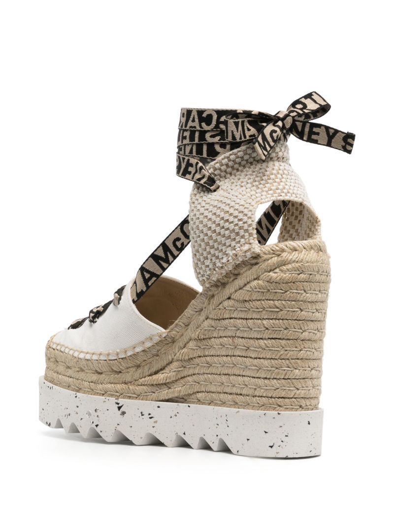 White Gaia Wedge Espadrilles