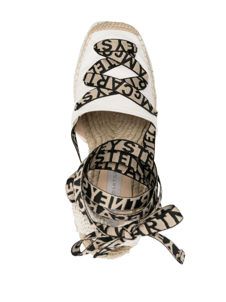 White Gaia Wedge Espadrilles