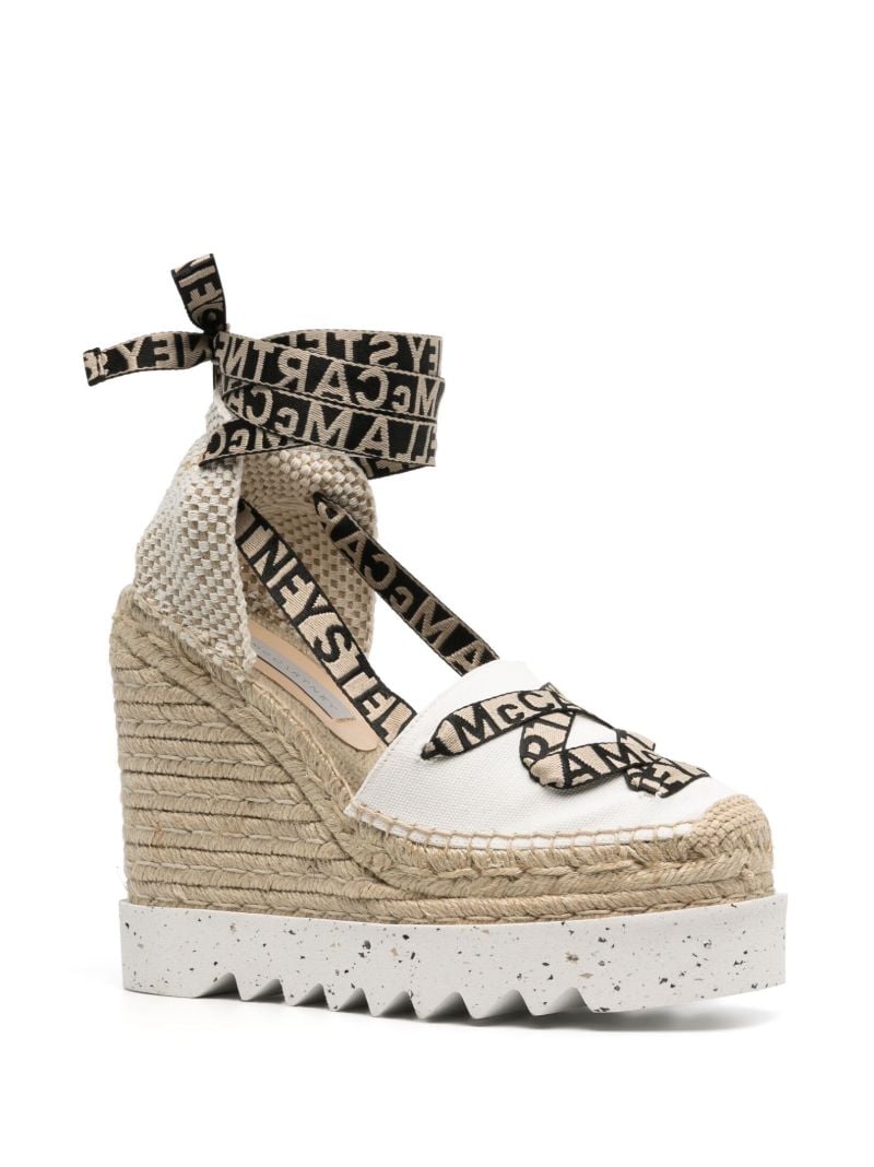 White Gaia Wedge Espadrilles