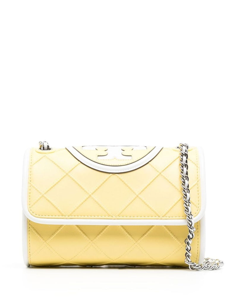 Yellow Fleming Leather Cross Body Bag