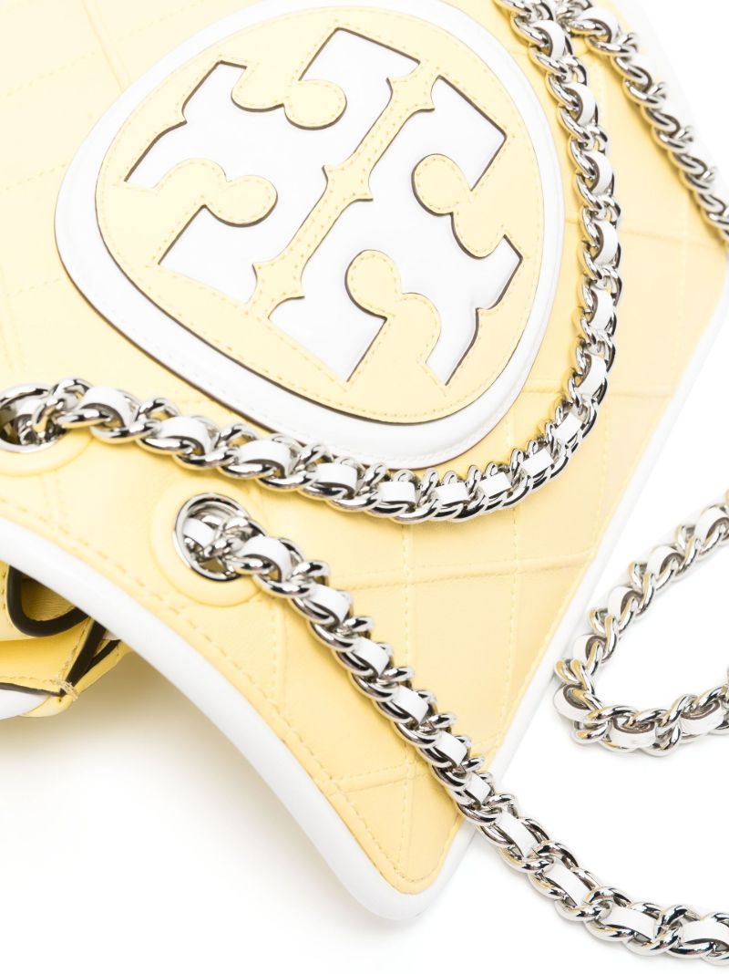 Yellow Fleming Leather Cross Body Bag