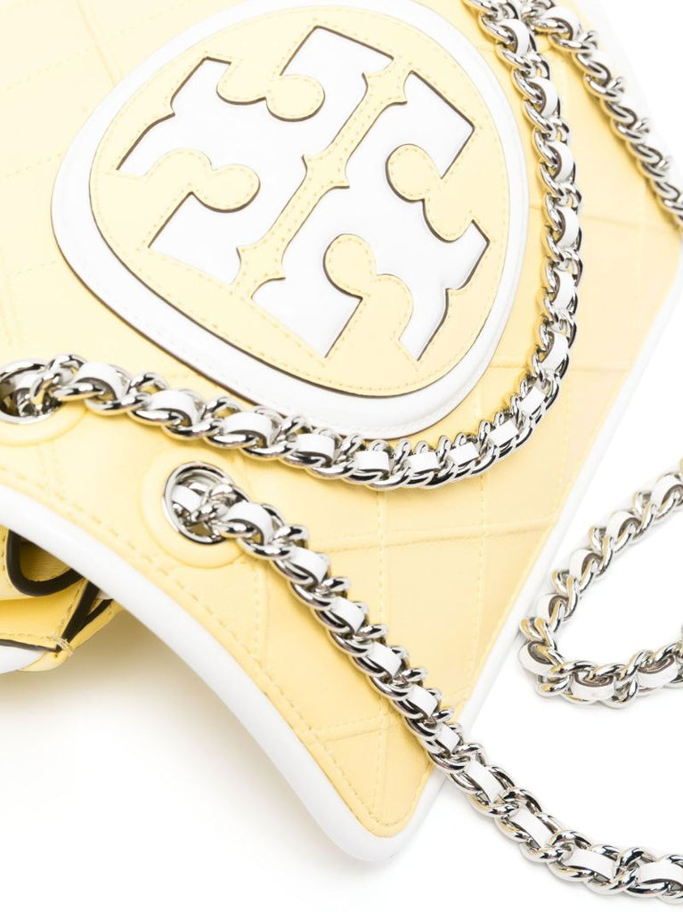 Yellow Fleming Leather Cross Body Bag